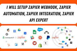 setup zapier webhook, zapier automation, zapier integration, zapier API expert