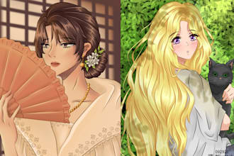 do illustrations particularly manhwa style drawings