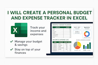 create a custom excel income and expense tracker for you