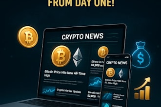 build bitcoin news website for passive income