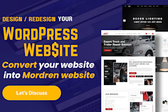 redesign your outdated wordpress site to modern, mobilefriendly website