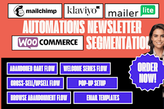 mailchimp klaviyo mailerlite automations newsletter woocommerce segmentation