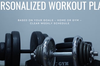make a custom workout plans tailored to your fitness goals