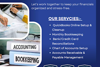 monthly quickbooks online bookkeeping and reconciliation