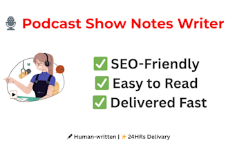 write SEO friendly podcast show notes for your episodes
