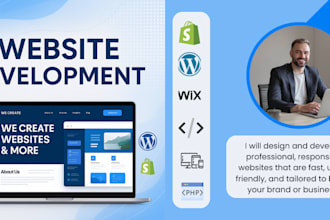 develop and customize wordpress , shopify , wix ecom website