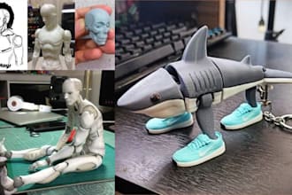sculpt 3d bjd articulated toy model, transformer , robots,3d flexi toy prototype