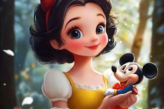 do disney children cartoon illustration