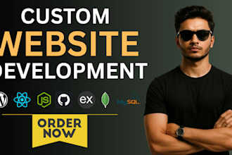 design and develop a professional website with custom coding