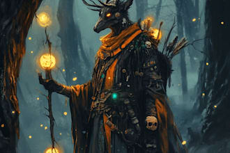 create scifi, fantasy, superhero character design