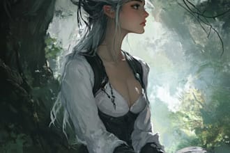 draw your fantasy,scifi or rpg character art