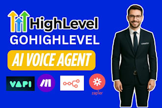 create an ai voice caller, ai voice agent using vapi, retell, blend and ghl