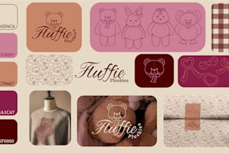 design unique logo and brand identity with guidelines
