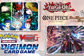design custom tcg playmat yugioh, pokemon, mtg, one piece, anime card board game