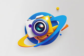 create camera mascot logo for your business only 12 hours