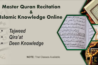 teach quran, qiraat, and islamic studies online with tajweed