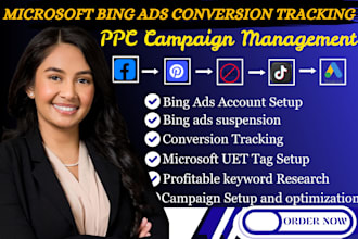 setup bing ads account and manage your microsoft bing ads PPC campaign