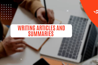 write content, articles, or research summaries