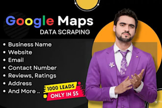 scrape google map data for lead generation, b2b data extraction