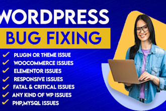fix wordpress issues, critical errors, wordpress bug fix