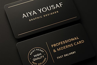 design a professional and modern business card