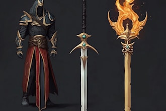 design your fantasy and dnd weapons