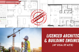 do architectural drawing stamped and sealed mep floor plan city permit in USA