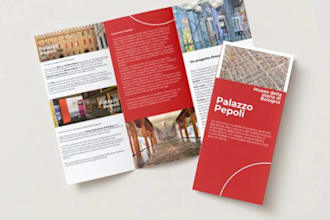 create professional brochure content and design for tourism, culture and events