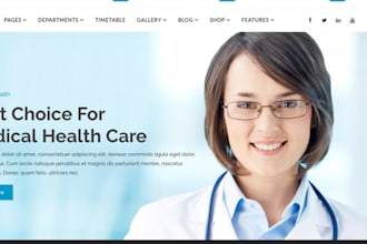 build healthcare website medical dental healthcare landing page doctor marketing