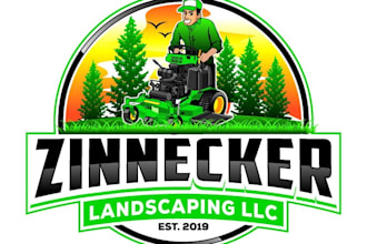 design modern landscaping logo