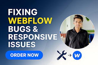 make your webflow site fully responsive and bug free