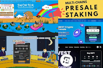 be blockchain developer for presale and staking dapp on solana evm tron sui bsc