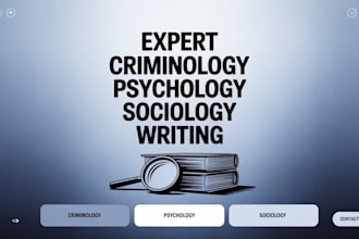 phd psychology criminology and sociology researcher