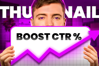design attractive amazing clickbait youtube thumbnail