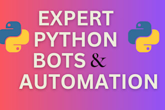 create python ai, chatbot, web scraping, web automation using python selenium