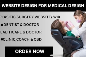 design medical, dentist, spa website with SEO, dentist, doctor website