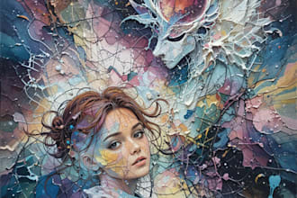 create magical abstract art, psychedelic, surrealism, cubism