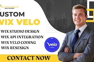 custom wix velo code wix studio redesign wix velo wix api integration wix expert