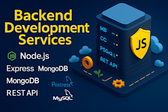 build scalable backend apis with nodejs, express, mongodb, mysql,postgresql