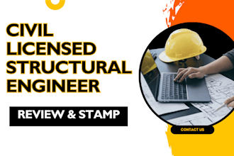 deliver as licensed pe stamped structural or civil engineering letter