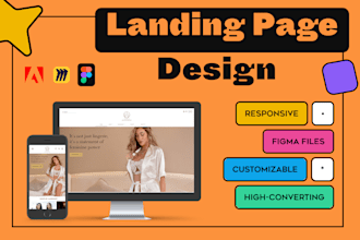 design an eye catching landing page with conversion focused UX