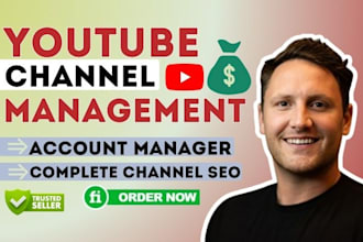 be youtube manager, channel growth specialist, yt SEO, automations