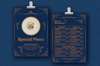 design luxury menu cards, drink menu, or wedding menu