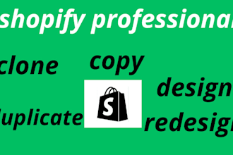 clone, copy, duplicate shopify store or shopify website