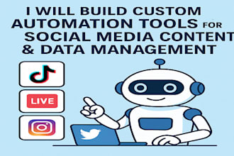 develop automated tiktok bot, live streaming bot, instagram api bot, twitter bot