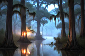 make a realistic landscape or background illustration