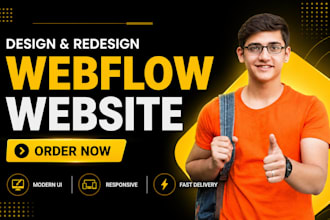 redesign or develop webflow website as a webflow expert