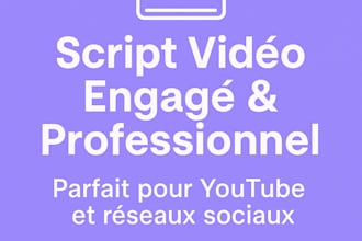 write an engaging script for your youtube videos