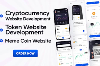 build crypto presale token website, memecoin real estate website, ico token coin