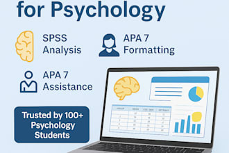help with spss data analysis with apa 7 report writing in psychology